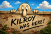 Kilroy peeking over a wall
